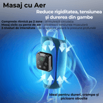 Ingrijire personala si Cosmetice - Sanatate si wellness - Articole wellness - Aparate si dispozitive de masaj - Aparat Masaj Gambe JustNet®, Masaj cu Aer tip Drenaj Limfatic si Incalzire, Ecran LED, Baterie 4000mAh, Incarcare USB-C - Infinity.ro