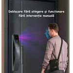 Casa si Gradina - Constructii - Feronerie si accesorii - Broaste si yale - Yala Inteligenta ambrasmart cu Recunoastere Faciala 3D, Interfon si WiFi, Negru, Sistem de Deblocare Multifunctional - Infinity.ro
