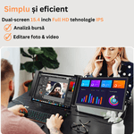 PC, gaming si accesorii - Desktop PC & monitoare - Monitoare - Monitor LED portabil pentru laptop, 15.4 inch, Full HD, compatibil cu display-urile diagonala 15.6-17.3 inch, - Infinity.ro
