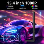 PC, gaming si accesorii - Desktop PC & monitoare - Monitoare - Monitor LED portabil pentru laptop, 15.4 inch, Full HD, compatibil cu display-urile diagonala 15.6-17.3 inch, - Infinity.ro