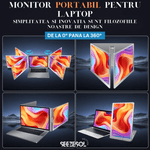 PC, gaming si accesorii - Desktop PC & monitoare - Monitoare - Monitor LED portabil pentru laptop, 16 inch, FullHD, compatibil cu display 12 -18.5 inch, Windows, Apple M1, M2, M3 chip - Infinity.ro