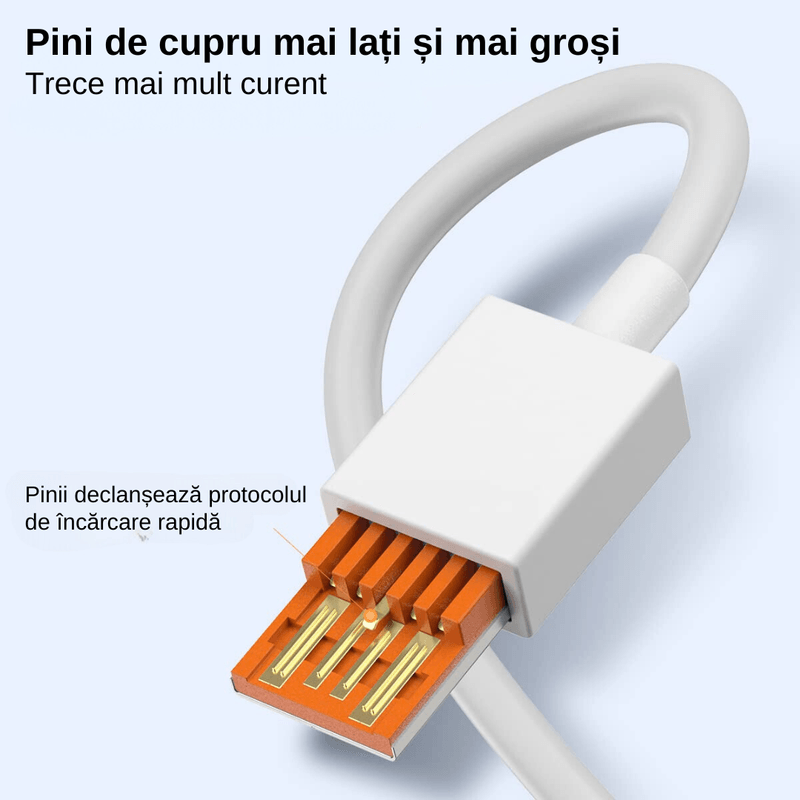 Laptop, Telefoane si Tablete - Telefoane mobile si accesorii - Accesorii Telefoane - Cabluri si adaptoare telefoane - Cablu date si incarcare rapida 6A, PRESTIGE CHARGE®, TurboCharge 120W, compatibil 67W, pentru Xiaomi, USB la USB-C, 2m - Infinity.ro