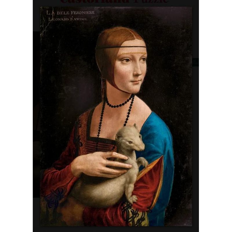 Jucarii, Copii si Bebe - Jucarii si jocuri - Jocuri si puzzle - Puzzle - Puzzle 1000 piese Lady with the Ermine, Leonardo da Vinci Art Collection 105168 - Infinity.ro