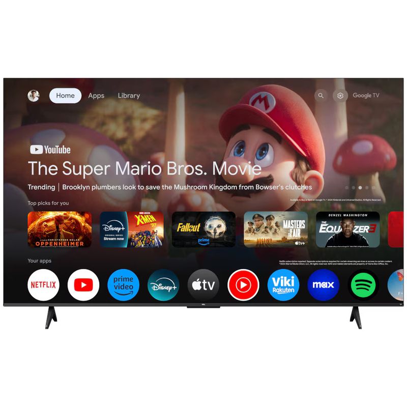 TV, Audio-Video si Foto - Televizoare - Televizor Smart QLED TCL 75T69C, 189 cm, Ultra HD 4K, Google TV, Clasa F - Infinity.ro