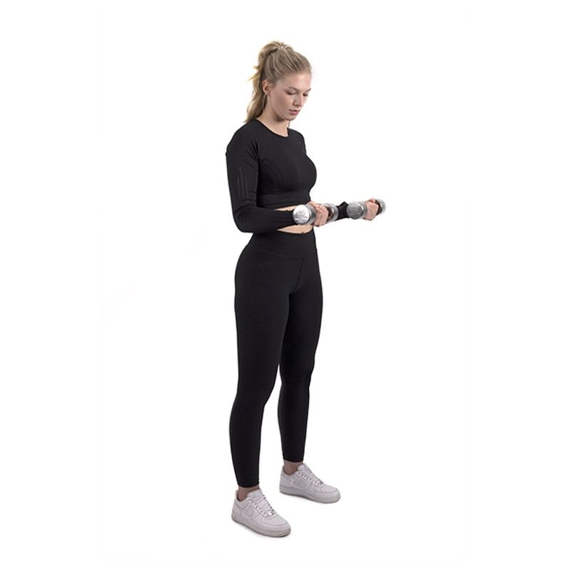 Sport si Outdoor - Fitness - Greutati si echipament - Greutati - Gantera cromata, 5.0 kg, Argintiu - Infinity.ro