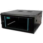 PC, gaming si accesorii - Servere - Cabinete metalice - Cabinet Retea 19″ SPACER 4U 600x600mm, Fixare Perete, Negru, Sarcina Max 60Kg - Infinity.ro