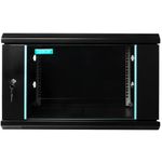 PC, gaming si accesorii - Servere - Cabinete metalice - Cabinet Rack 19" SPACER, 6U 600x450mm, montare pe perete, Flatpack, negru, sarcina max 60Kg - Infinity.ro