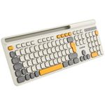 PC, gaming si accesorii - Periferice PC - Tastaturi - Tastatura Canyon HKB-W03 Wireless Beige - Infinity.ro