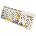 PC, gaming si accesorii - Periferice PC - Tastaturi - Tastatura Canyon HKB-W03 Wireless Beige - Infinity.ro