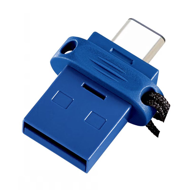 PC, gaming si accesorii - Periferice PC - Memorii USB - Stick Memorie Verbatim, Conectivitate Dubla USB-C/USB-A, 32GB, Albastru - Infinity.ro