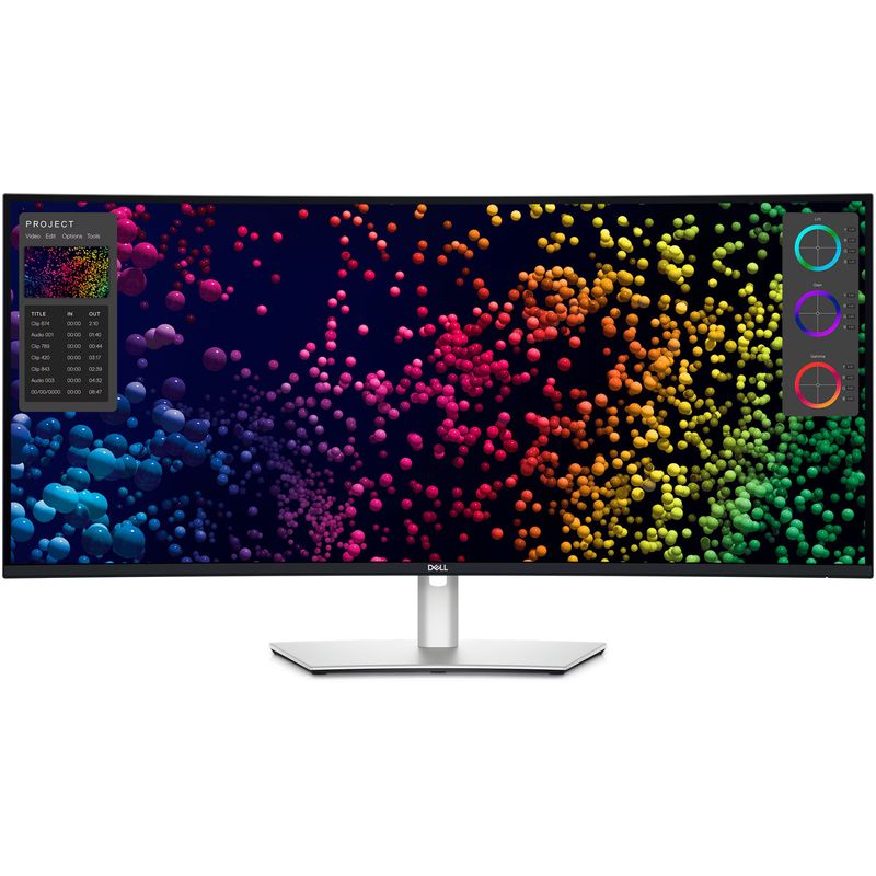 PC, gaming si accesorii - Desktop PC & monitoare - Monitoare - Monitor Dell U4025QW, IPS LED, 39.7", 5120x2160, 120Hz, Negru Argintiu - Infinity.ro