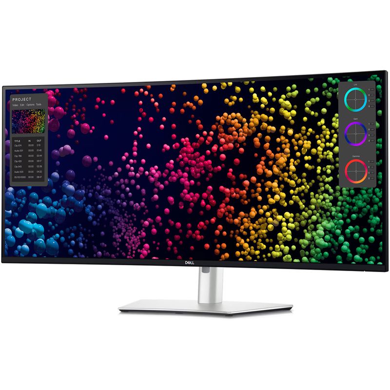 PC, gaming si accesorii - Desktop PC & monitoare - Monitoare - Monitor Dell U4025QW, IPS LED, 39.7", 5120x2160, 120Hz, Negru Argintiu - Infinity.ro
