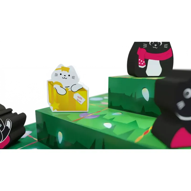 Jucarii, Copii si Bebe - Jucarii si jocuri - Jocuri si puzzle - Jocuri de societate - Boop the Halls – Joc abstract de strategie cu pisici si ornamente de Craciun - Infinity.ro