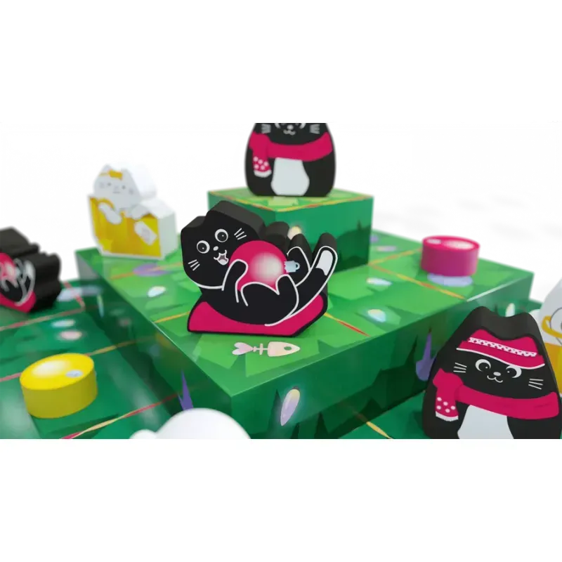 Jucarii, Copii si Bebe - Jucarii si jocuri - Jocuri si puzzle - Jocuri de societate - Boop the Halls – Joc abstract de strategie cu pisici si ornamente de Craciun - Infinity.ro