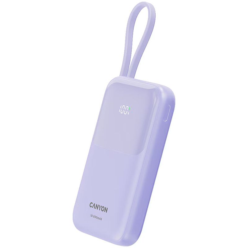 Laptop, Telefoane si Tablete - Telefoane mobile si accesorii - Accesorii Telefoane - Baterii externe - Baterie externa CANYON, OnPower 101, 10000 mAh, PD22., 5 W, violet - Infinity.ro