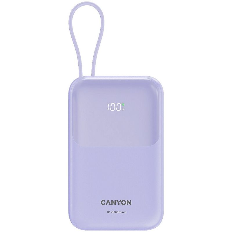 Laptop, Telefoane si Tablete - Telefoane mobile si accesorii - Accesorii Telefoane - Baterii externe - Baterie externa CANYON, OnPower 101, 10000 mAh, PD22., 5 W, violet - Infinity.ro