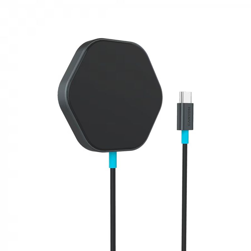 Laptop, Telefoane si Tablete - Telefoane mobile si accesorii - Accesorii Telefoane - Incarcatoare telefoane - Statie de incarcare CANYON pentru telefoane mobile, HEXAGON 110, fara fir, gri - Infinity.ro