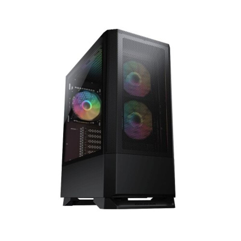 Carcasa COUGAR MX430 Mesh RGB, Mid Tower, tempered glass Negru
