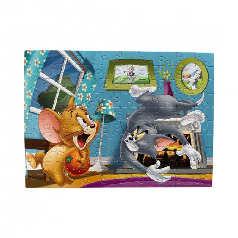 Jucarii, Copii si Bebe - Jucarii si jocuri - Jocuri si puzzle - Puzzle - Puzzle Warner Bros, Tom si Jerry, 100 piese, varsta de 3 ani - Infinity.ro