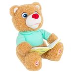 Jucarii, Copii si Bebe - Jucarii si jocuri - Jucarii de plus - Jucarie de plus interactiva Ursuletul Toto Povesteste si canta, Puffy Friends, 30 cm - Infinity.ro