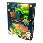 Jucarii, Copii si Bebe - Jucarii si jocuri - Seturi de constructie si cuburi - Seturi de constructie - Set de construit 2 dinozauri cu surubelnita si accesorii, Toi-Toys - Infinity.ro