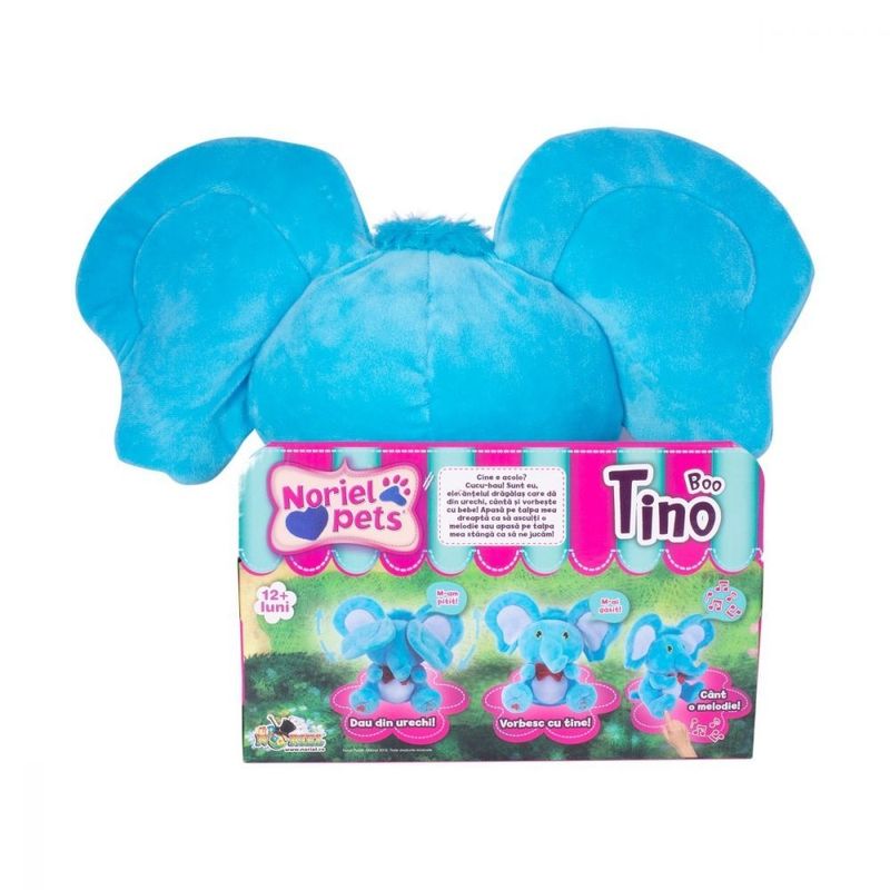 Jucarii, Copii si Bebe - Jucarii si jocuri - Jucarii de plus - Jucarie de plus Noriel - Tino Boo Elefantel - Infinity.ro