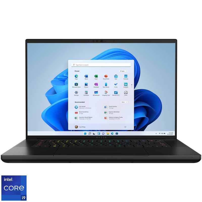Laptop, Telefoane si Tablete - Laptopuri si accesorii - Laptopuri - Laptop Gaming Razer Blade 16 cu procesor Intel® Core™ i9 14900HX pana la 5.80 GHz, 16", QHD+, OLED, 240Hz, 32GB DDR5, 1T - Infinity.ro