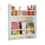 Casa si Gradina - Mobilier - Mobilier copii - Mobilier camera copiilor - Raft perete U-Grow UGRD117-WH, depozitare carti si jucarii, lemn, alb - Infinity.ro