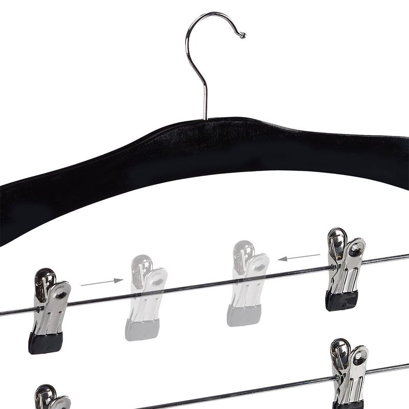 Casa si Gradina - Mobilier - Organizare si depozitare - Umerase si valeti - Set Umerase fuste/pantaloni, Lemn, Negru 3 bucati - Infinity.ro