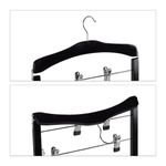 Casa si Gradina - Mobilier - Organizare si depozitare - Umerase si valeti - Set Umerase fuste/pantaloni, Lemn, Negru 3 bucati - Infinity.ro