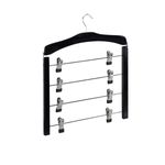 Casa si Gradina - Mobilier - Organizare si depozitare - Umerase si valeti - Set Umerase fuste/pantaloni, Lemn, Negru 3 bucati - Infinity.ro