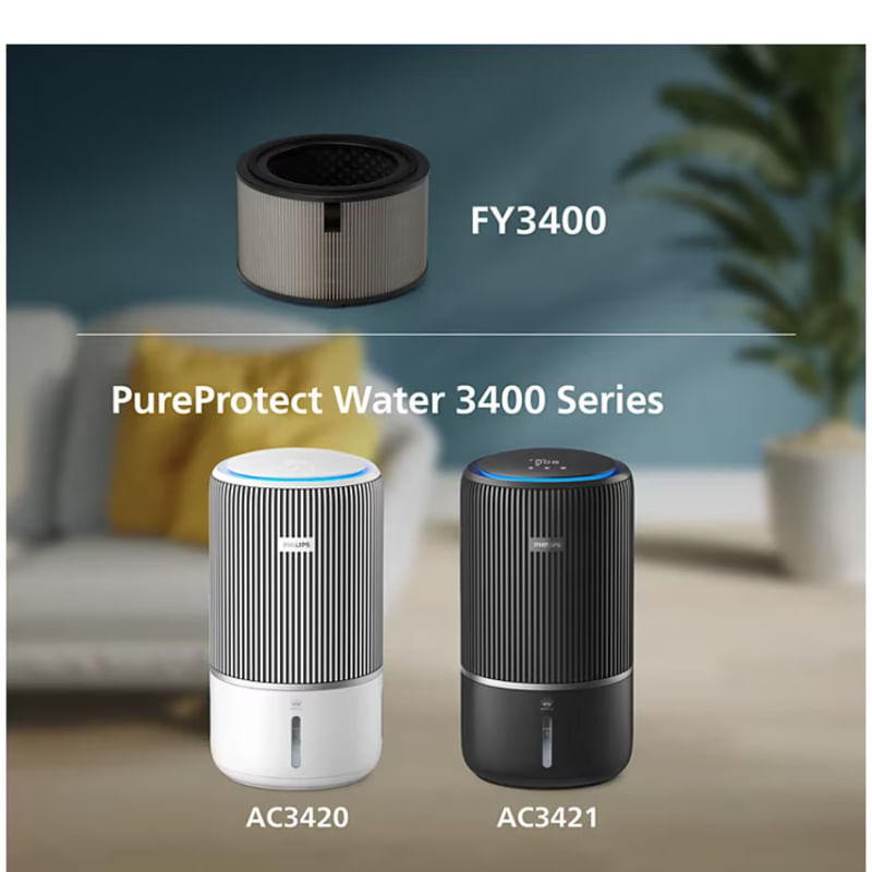 Electronice si Electrocasnice - Climatizare si sisteme de incalzire - Aparate racire aer - Aer conditionat - Filtru Philips NanoProtect HEPA FY3400/30 seria 3400, utilizare pana la 1 an, sistem de filtru HEPA cu 3 straturi, compa - Infinity.ro