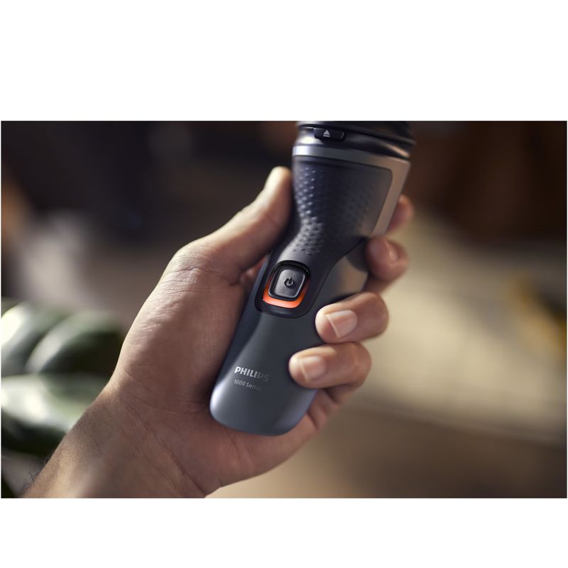 Ingrijire personala si Cosmetice - Aparate & accesorii ingrijire personala - Aparate de ras si tuns - Aparate de ras electrice - Aparat de ras PHILIPS Shaver Seria 1000 S1142/00, barbierit umed şi uscat, fara fir, capete 4D flexibile, lame autoascut - Infinity.ro