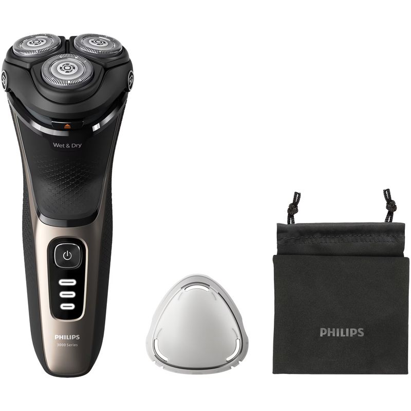 Ingrijire personala si Cosmetice - Aparate & accesorii ingrijire personala - Aparate de ras si tuns - Aparate de ras electrice - Aparat de ras PHILIPS Shaver Seria 3000 S3242/12, barbierit umed şi uscat, fara fir, capete 5D pivotante si flexibile, l - Infinity.ro