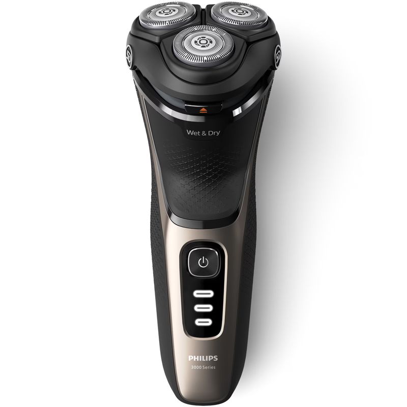 Ingrijire personala si Cosmetice - Aparate & accesorii ingrijire personala - Aparate de ras si tuns - Aparate de ras electrice - Aparat de ras PHILIPS Shaver Seria 3000 S3242/12, barbierit umed şi uscat, fara fir, capete 5D pivotante si flexibile, l - Infinity.ro