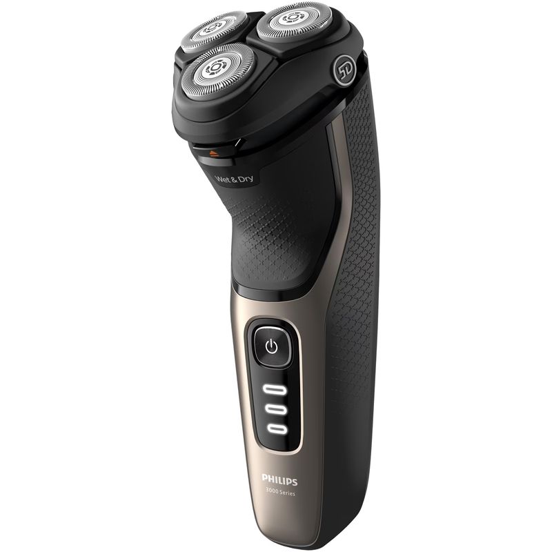 Ingrijire personala si Cosmetice - Aparate & accesorii ingrijire personala - Aparate de ras si tuns - Aparate de ras electrice - Aparat de ras PHILIPS Shaver Seria 3000 S3242/12, barbierit umed şi uscat, fara fir, capete 5D pivotante si flexibile, l - Infinity.ro