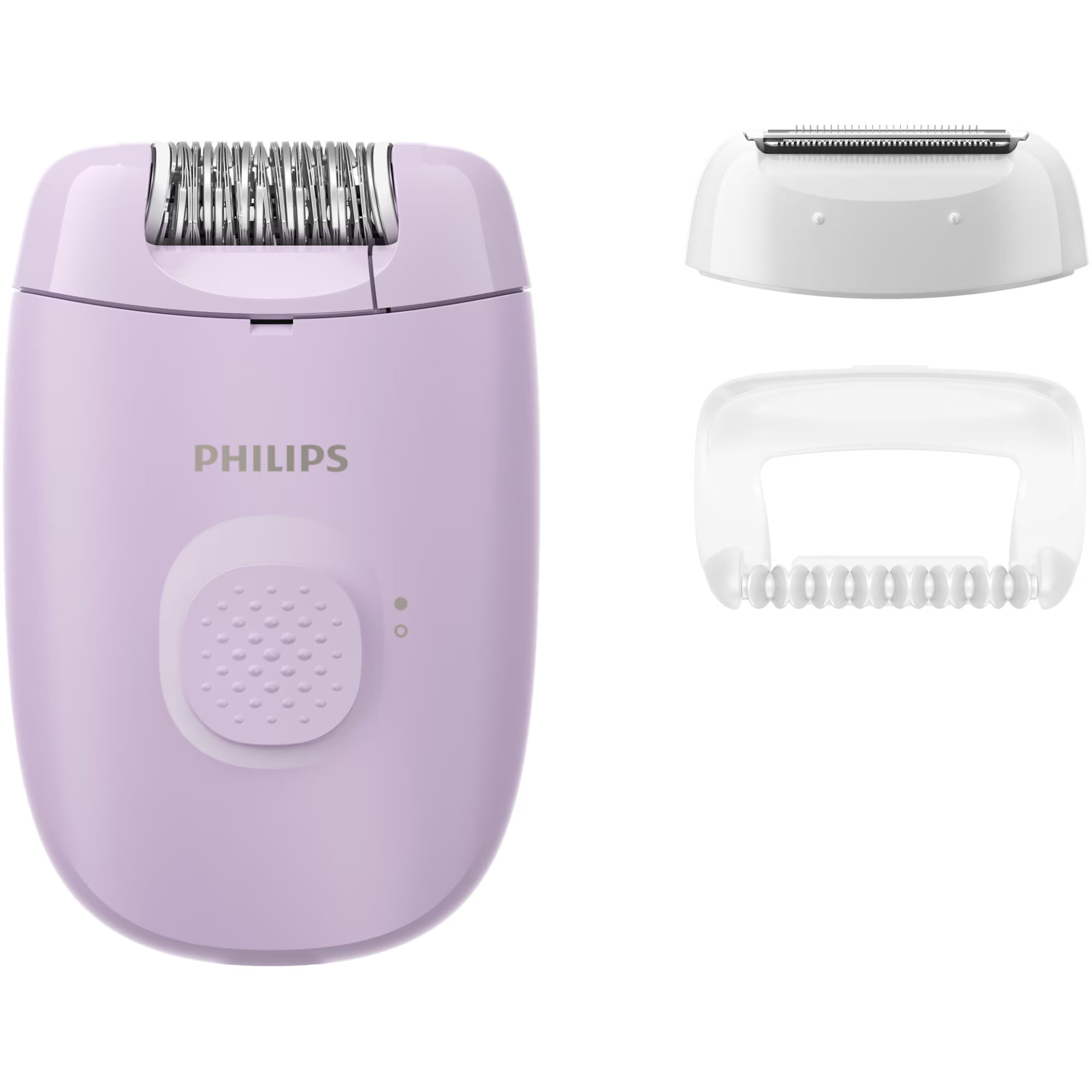 Epilator Philips Seria 2000 BRE237/00, 1 setare de viteza, cap de epilare lavabil, 2 accesorii, Lila