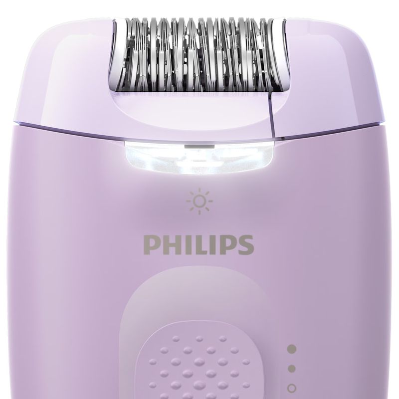 Ingrijire personala si Cosmetice - Aparate & accesorii ingrijire personala - Epilatoare si accesorii - Epilatoare - Epilator Philips Seria 4000 BRE257/00, 2 setari de viteza, cap de epilare lavabil, 4 accesorii, Lila - Infinity.ro