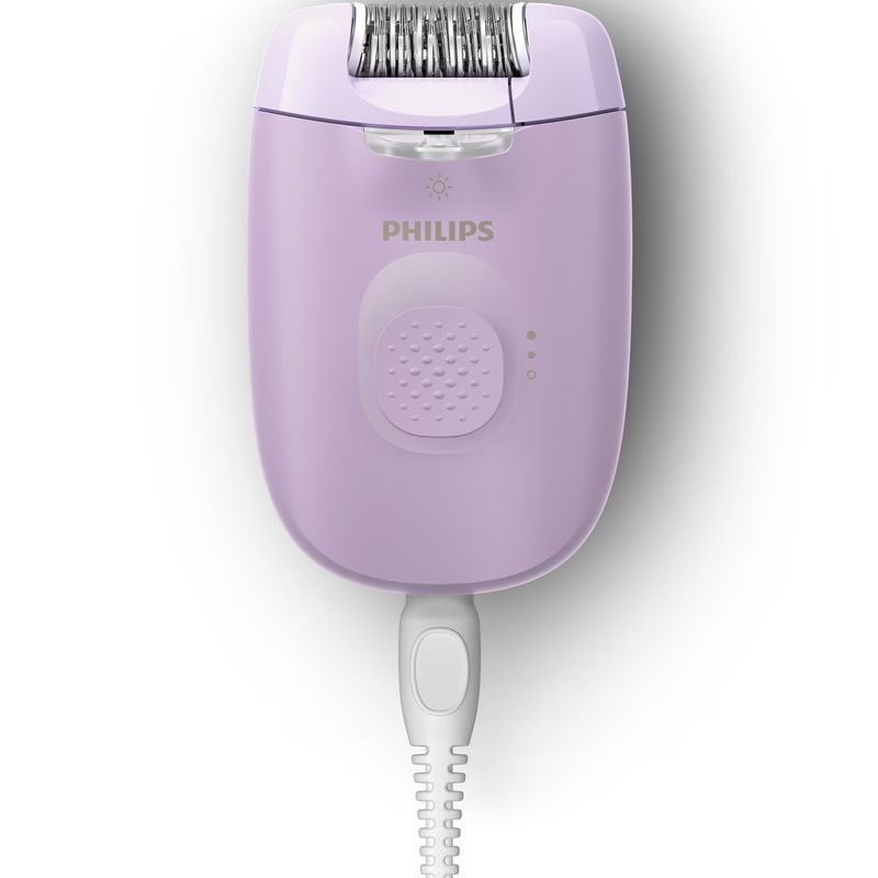 Ingrijire personala si Cosmetice - Aparate & accesorii ingrijire personala - Epilatoare si accesorii - Epilatoare - Epilator Philips Seria 4000 BRE257/00, 2 setari de viteza, cap de epilare lavabil, 4 accesorii, Lila - Infinity.ro