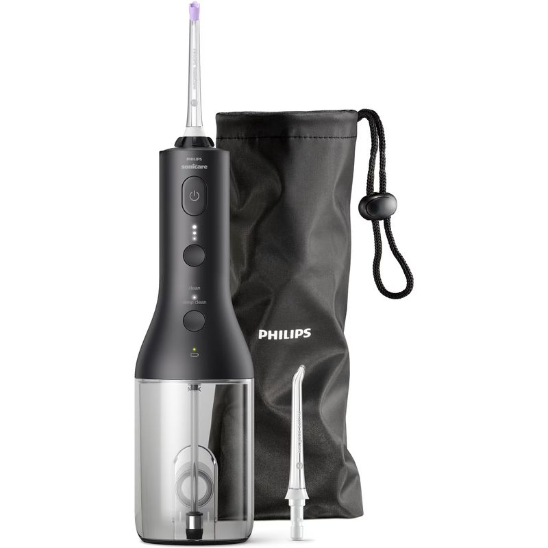 Ingrijire personala si Cosmetice - Igiena dentara - Irigatoare bucale - Dus bucal Philips Sonicare cu tehnologie QuadStream, portabil, 2 moduri de curatare, e niveluri de intensitate , include - Infinity.ro