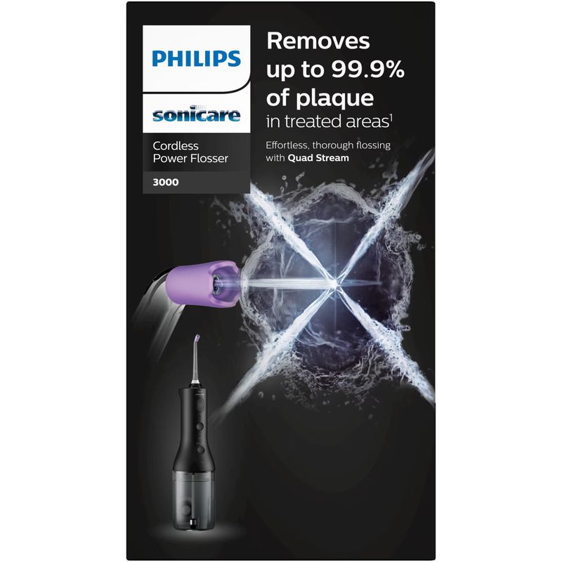 Ingrijire personala si Cosmetice - Igiena dentara - Irigatoare bucale - Dus bucal Philips Sonicare cu tehnologie QuadStream, portabil, 2 moduri de curatare, e niveluri de intensitate , include - Infinity.ro