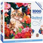 Jucarii, Copii si Bebe - Jucarii si jocuri - Jocuri si puzzle - Puzzle - Puzzle 1000 piese Quilted Flower Garden Hiding - Infinity.ro