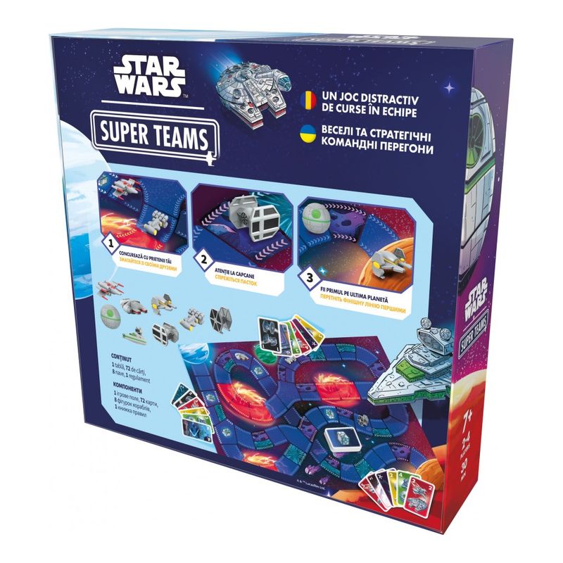 Jucarii, Copii si Bebe - Jucarii si jocuri - Jocuri si puzzle - Jocuri de societate - Star Wars: Super Teams – Joc de cursa spatiala (RO) - Infinity.ro
