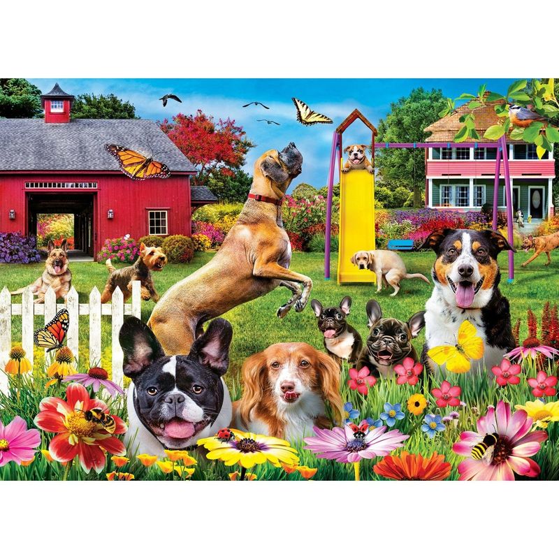 Jucarii, Copii si Bebe - Jucarii si jocuri - Jocuri si puzzle - Puzzle - Puzzle 1000 piese Wild & Whimsical Dog Gone Good Day - Infinity.ro