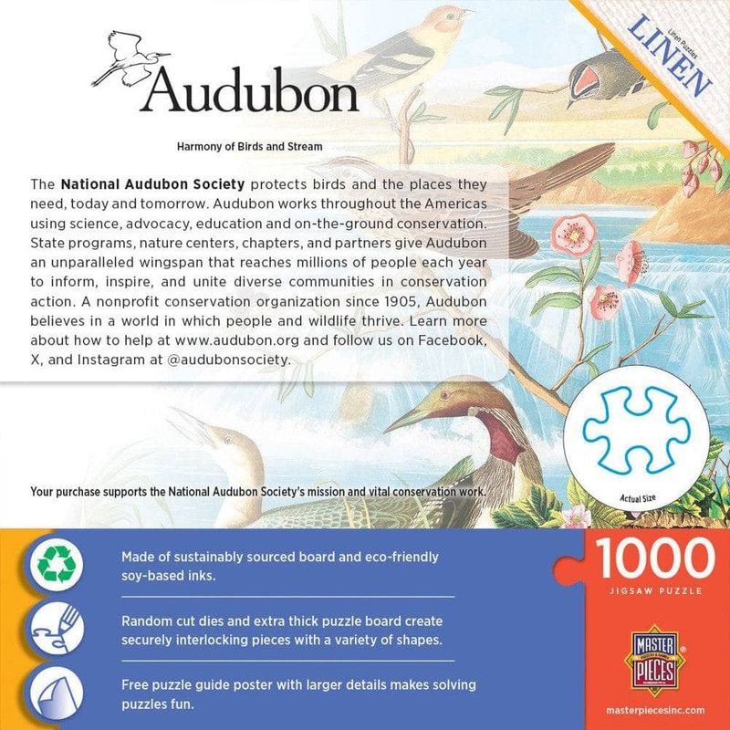 Jucarii, Copii si Bebe - Jucarii si jocuri - Jocuri si puzzle - Puzzle - Puzzle 1000 piese Audubon Harmony of Birds & Stream - Infinity.ro