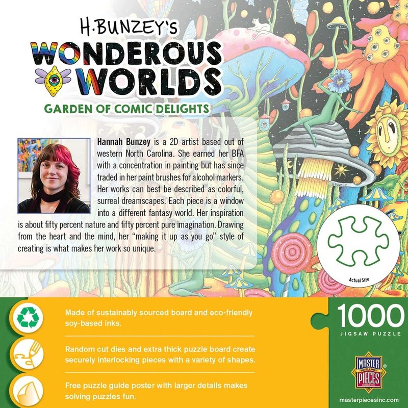 Jucarii, Copii si Bebe - Jucarii si jocuri - Jocuri si puzzle - Puzzle - Puzzle 1000 piese Wonderous Worlds Garden of Cosmic Delights - Infinity.ro