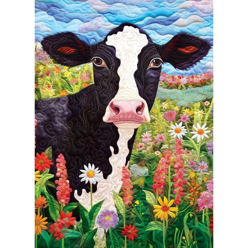 Jucarii, Copii si Bebe - Jucarii si jocuri - Jocuri si puzzle - Puzzle - Puzzle 1000 piese Quilted Frolic in the Fields - Infinity.ro