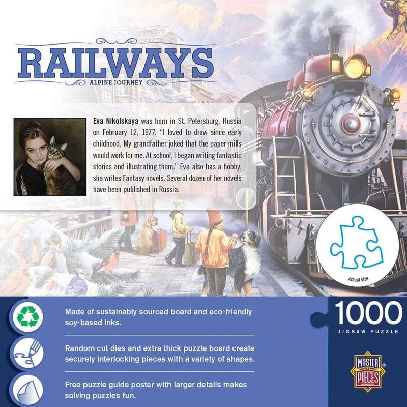 Jucarii, Copii si Bebe - Jucarii si jocuri - Jocuri si puzzle - Puzzle - Puzzle 1000 piese Railways Alpine Journey - Infinity.ro