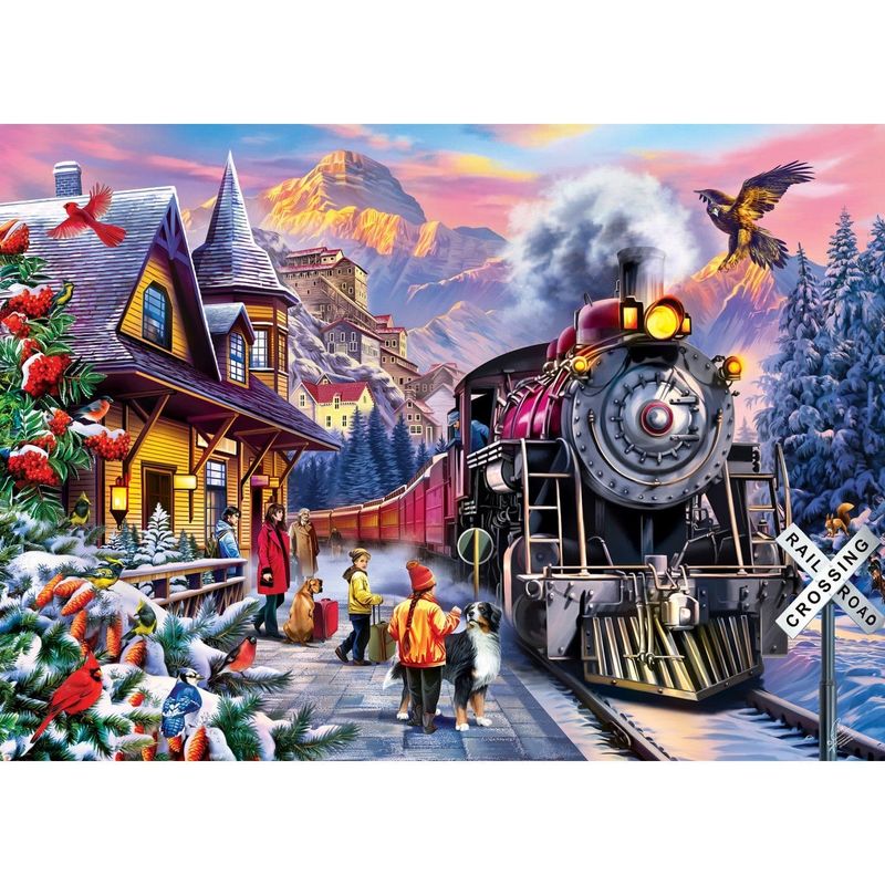 Jucarii, Copii si Bebe - Jucarii si jocuri - Jocuri si puzzle - Puzzle - Puzzle 1000 piese Railways Alpine Journey - Infinity.ro