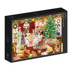 Jucarii, Copii si Bebe - Jucarii si jocuri - Jocuri si puzzle - Puzzle - Grafika Puzzle – Girl's Christmas Tea Party 1000 piese - Infinity.ro